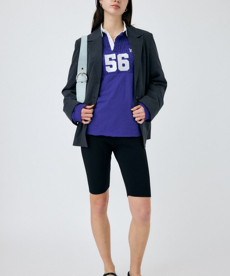 MOUSSY「SHIRRING RUGBY シャツ」|Tシャツ・カットソー|
