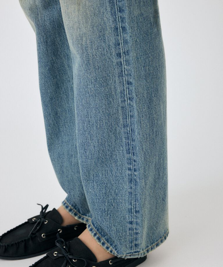 MOUSSY「BRUSHED STRAIGHT フレアデニム」|デニム|