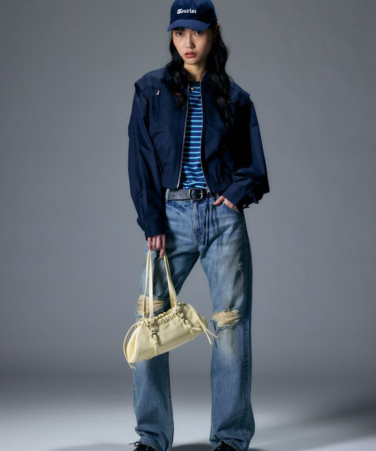MOUSSY「BRUSHED STRAIGHT フレアデニム」|デニム|