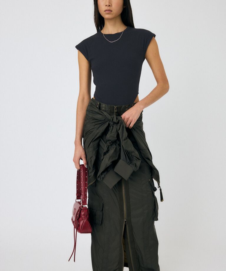 MOUSSY「BASIC RIB ボディスーツ」|Tシャツ・カットソー|