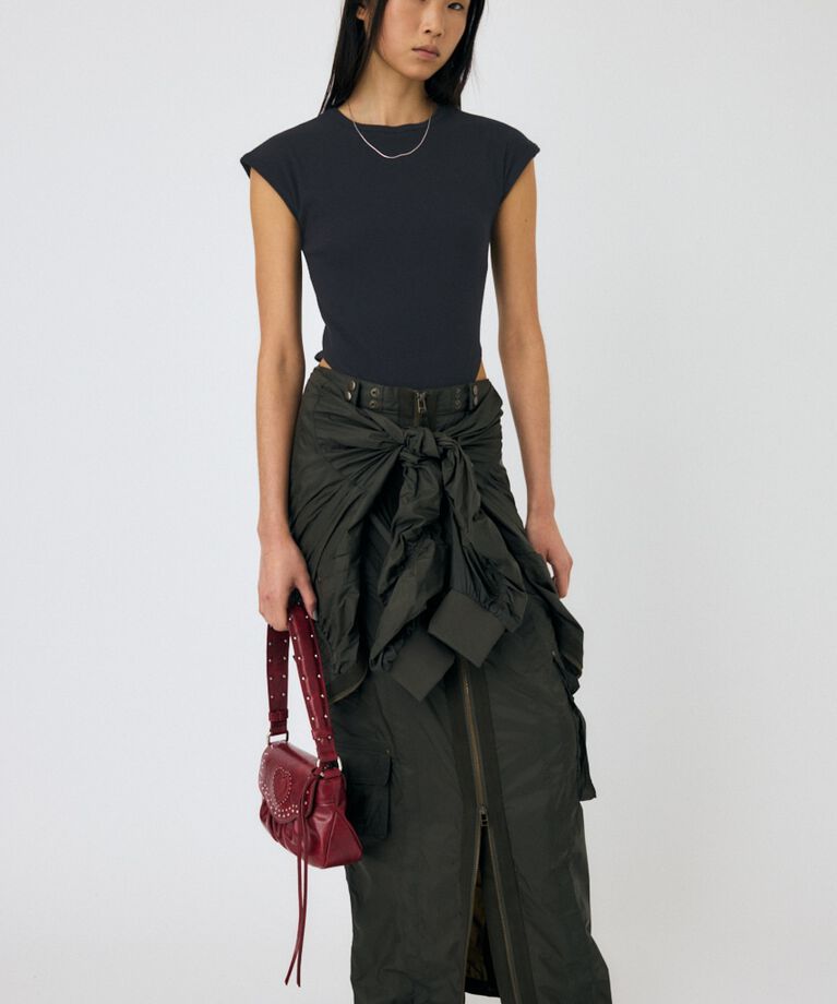 MOUSSY「BASIC RIB ボディスーツ」|Tシャツ・カットソー|