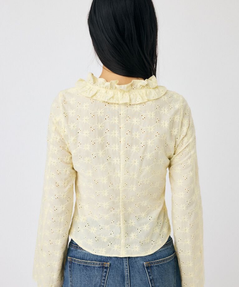 MOUSSY「FRONT TIE EYELET シャツ」|シャツ・ブラウス|