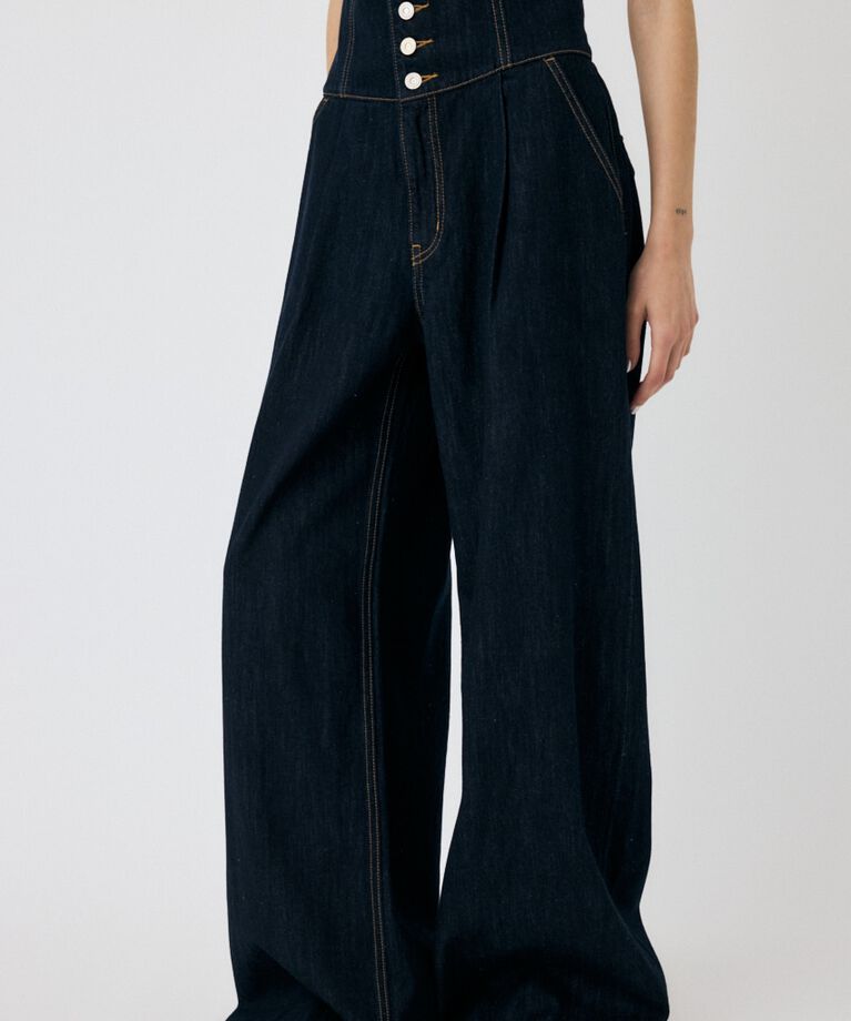 MOUSSY「CORSET DESIGN バギー デニム」|デニム|