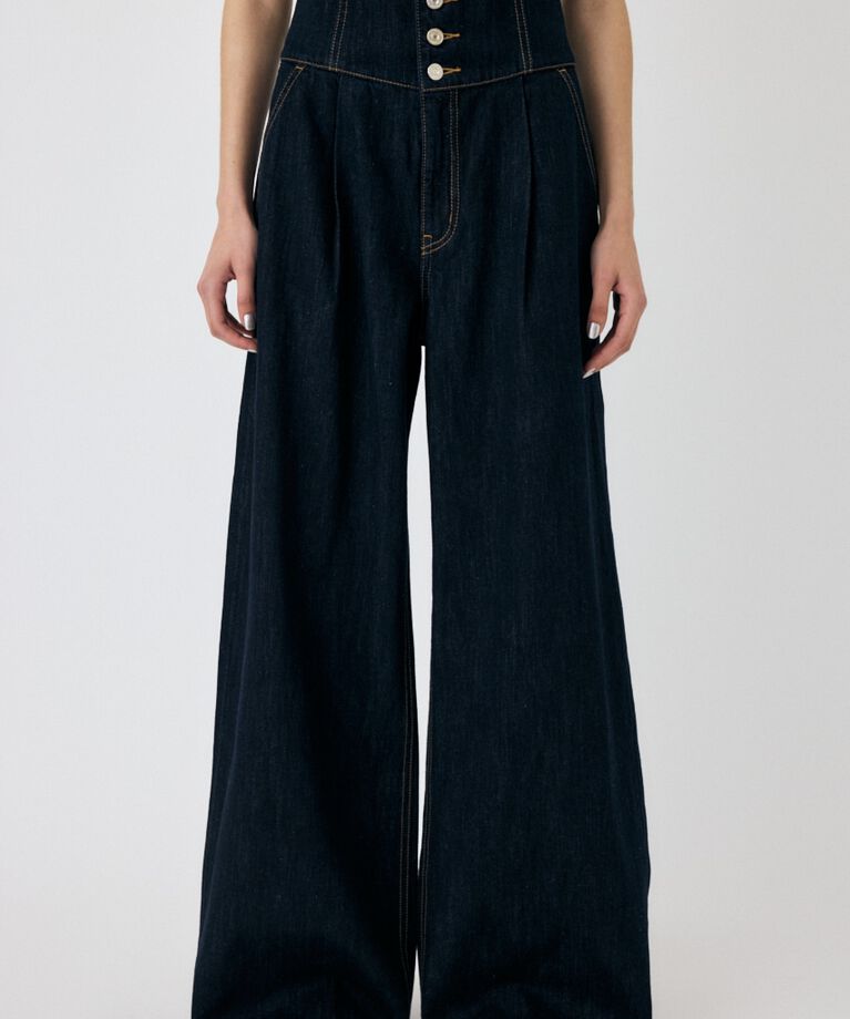 MOUSSY「CORSET DESIGN バギー デニム」|デニム|