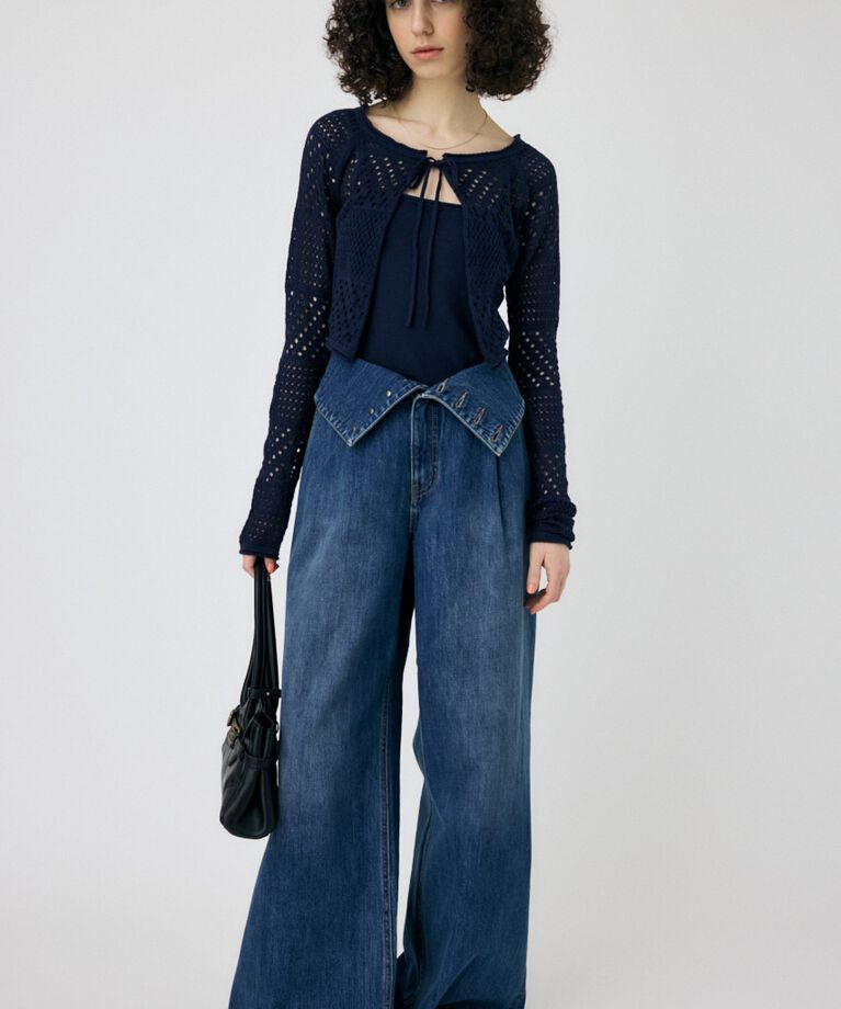MOUSSY「OPENWORK KNIT アンサンブル」|ニット・セーター|