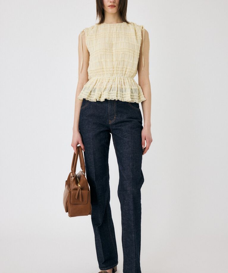 MOUSSY「FRILL CHIFFON ブラウス」|シャツ・ブラウス|