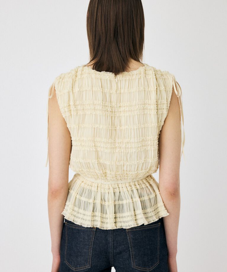 MOUSSY「FRILL CHIFFON ブラウス」|シャツ・ブラウス|