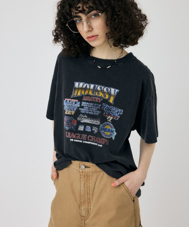 MOUSSY「MOUSSY LEAGUE CHAMPS 25 Tシャツ」|Tシャツ・カットソー|