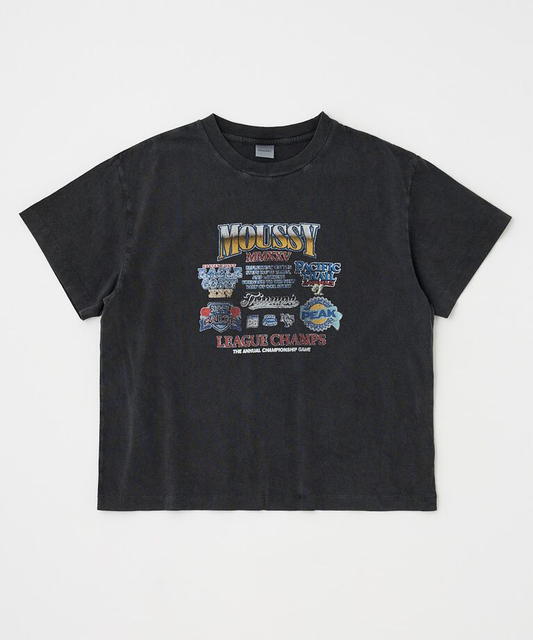 MOUSSY「MOUSSY LEAGUE CHAMPS 25 Tシャツ」|Tシャツ・カットソー|