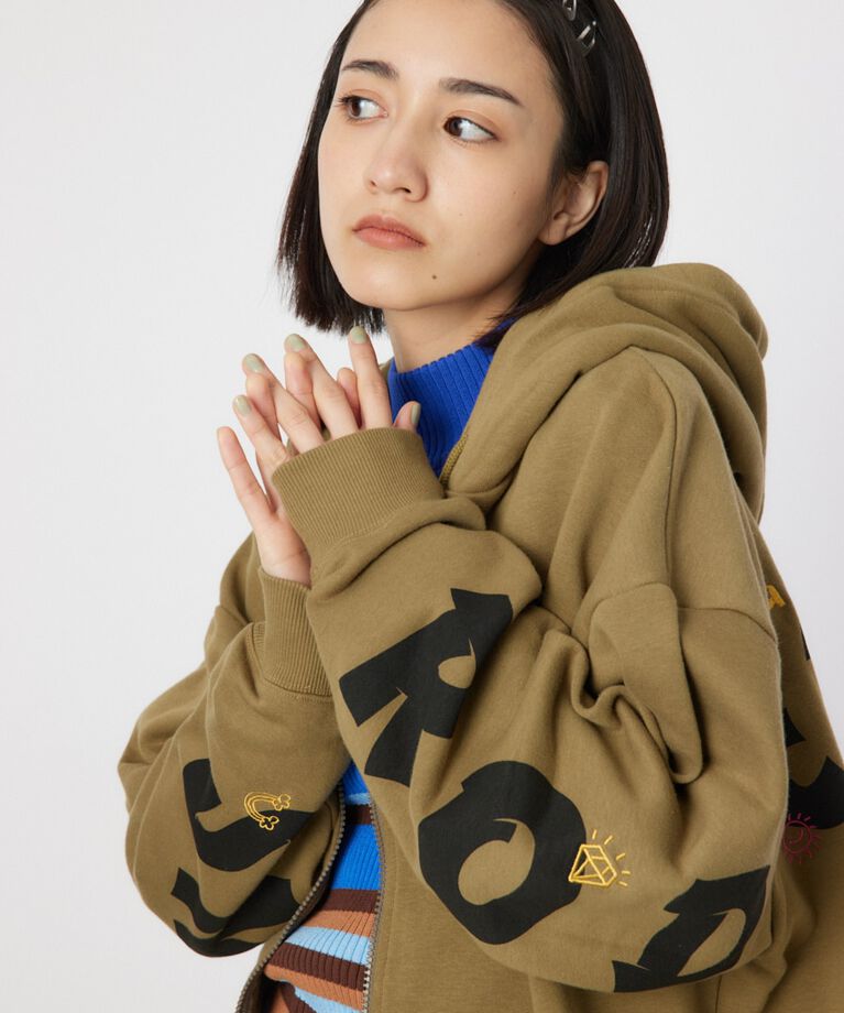 RODEO CROWNS「SKETCH LOGO ジップパーカー」|パーカー|