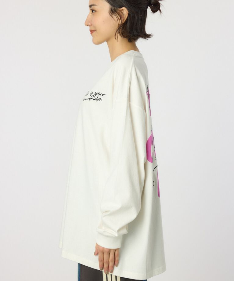 RODEO CROWNS「BACK SKETCH LOGO ロングTシャツ」|Tシャツ・カットソー|