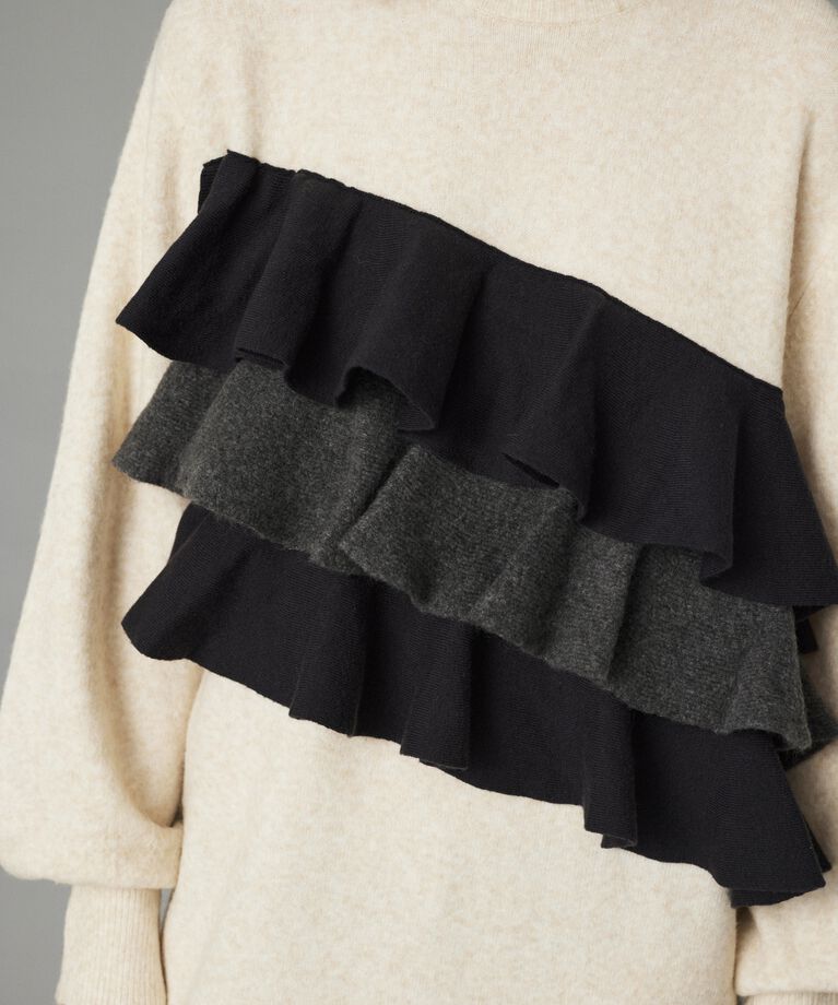 HeRIN.CYE「Frill docked knit dress」|ワンピース|