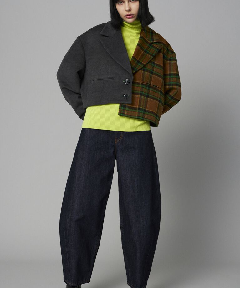 HeRIN.CYE「Bi color asymmetry jacket」|その他|