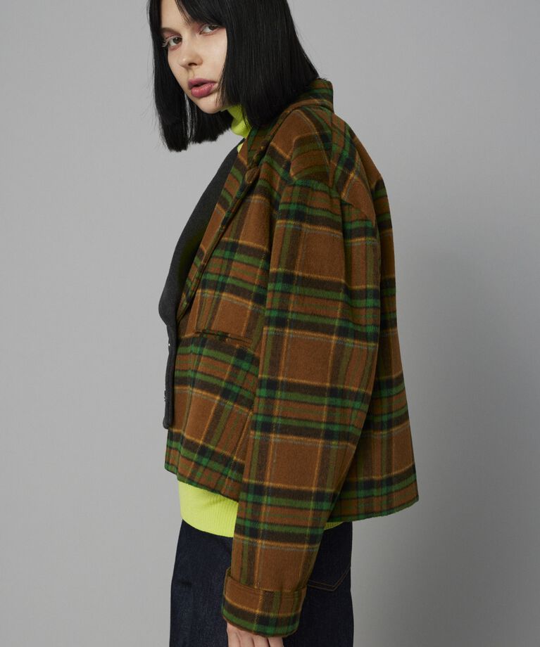 HeRIN.CYE「Bi color asymmetry jacket」|その他|