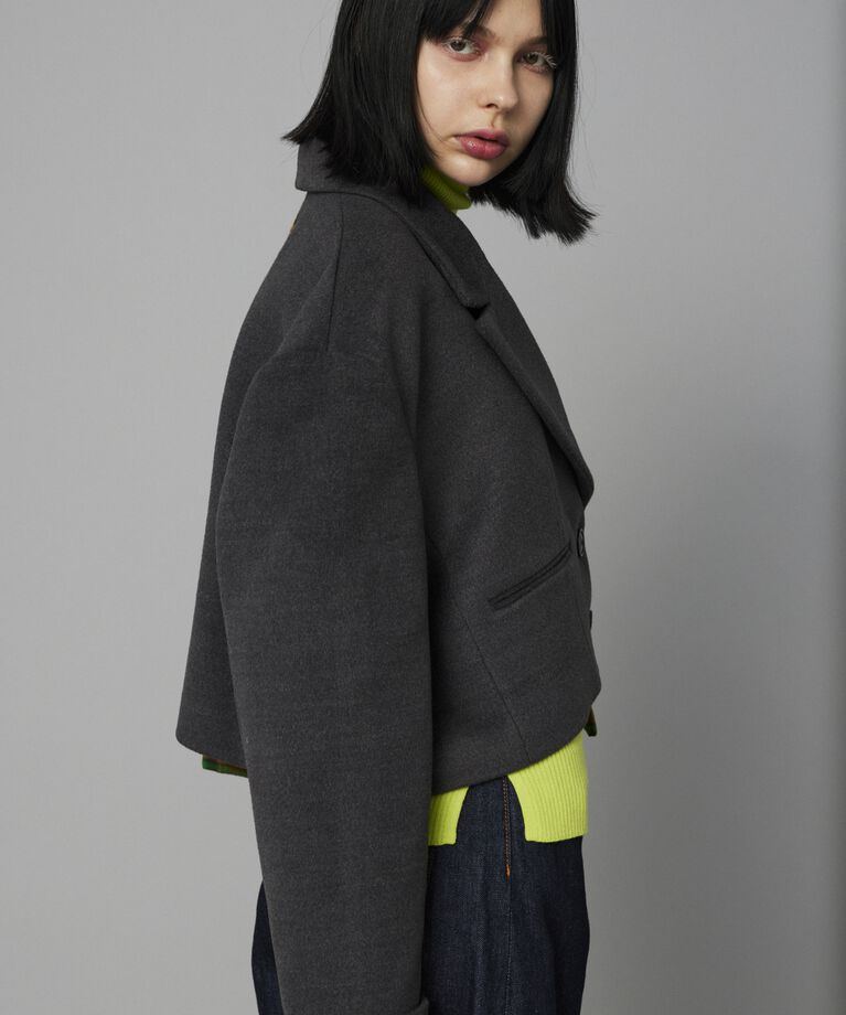 HeRIN.CYE「Bi color asymmetry jacket」|その他|