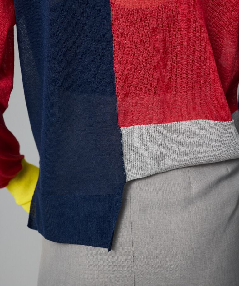 HeRIN.CYE「Asymmetry line cardigan」|カーディガン|