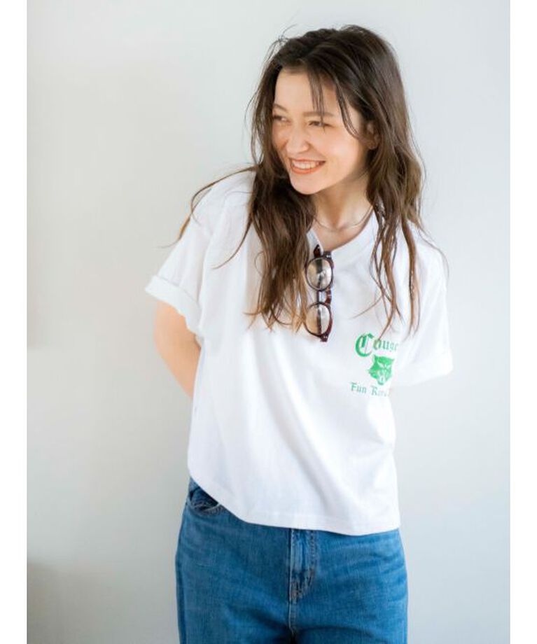 Ungrid「RUSSELL別注 ロゴTee」|Tシャツ・カットソー|