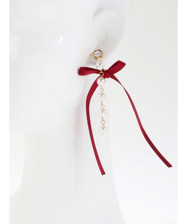 EVRIS「RIBBON PEARLピアス」|ピアス|