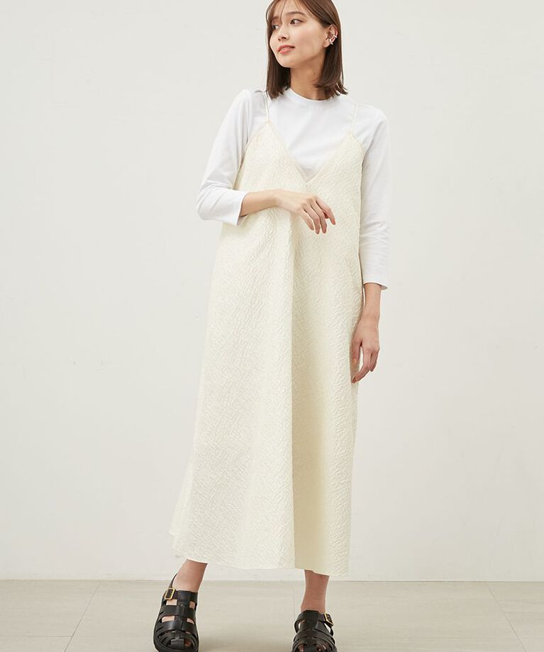 Mila Owen「【セットアイテム】TシャツSETフレアキャミワンピース」|ワンピース|IVR