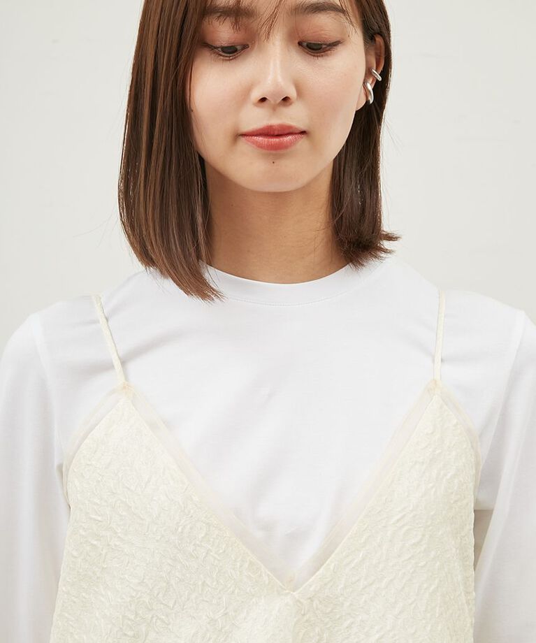Mila Owen「【セットアイテム】TシャツSETフレアキャミワンピース」|ワンピース|