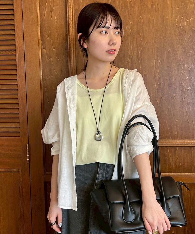 Mila Owen「【セットアップ対応】フレンチリネンオーバーサイズシャツ」|シャツ・ブラウス|