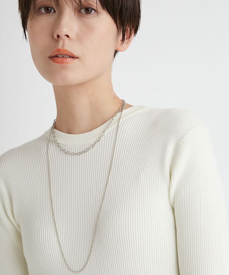 emmi atelier「【emmi atelier】3wayデザインチェーンネックレス」|ネックレス|