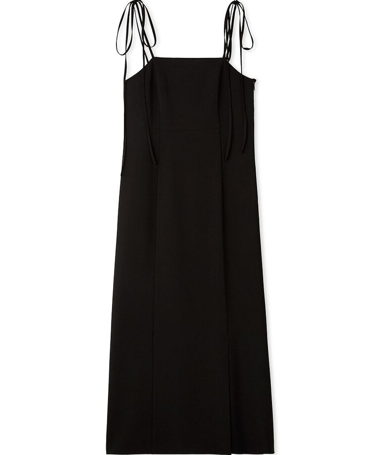 FRAY I.D「バックオープンIラインキャミワンピース」|ワンピース|BLK
