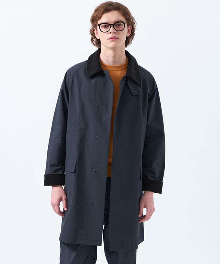 MACKINTOSH PHILOSOPHY「【WEB&一部店舗限定】SOMERFORD（サマーフォード） 高密度マットタフタ」|ステンカラーコート|ネイビー
