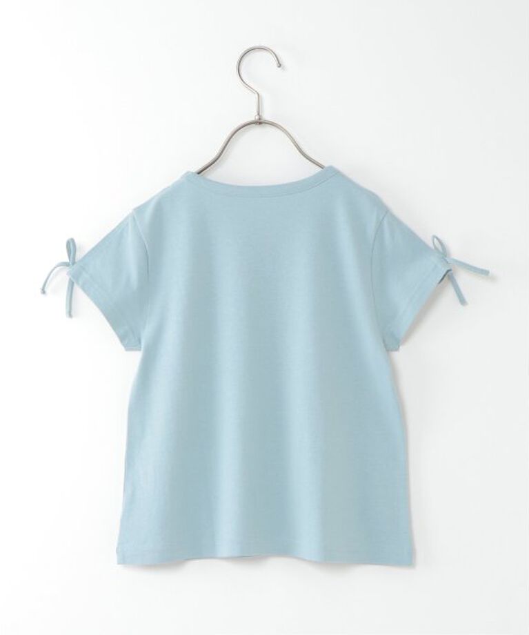 ikka kids「【キッズ】【冷感】袖リボンTシャツ（100~160cm）」|Tシャツ・カットソー|