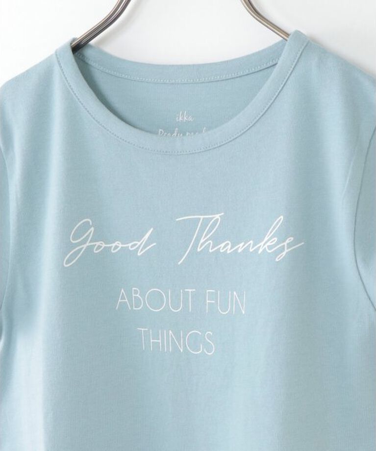 ikka kids「【キッズ】【冷感】袖リボンTシャツ（100~160cm）」|Tシャツ・カットソー|