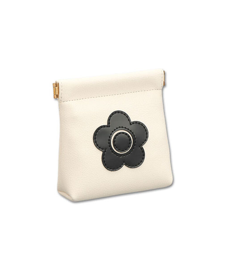 MARY QUANT「エナメルアイコンデイジーパッチ バネクチポーチ」|ポーチ|