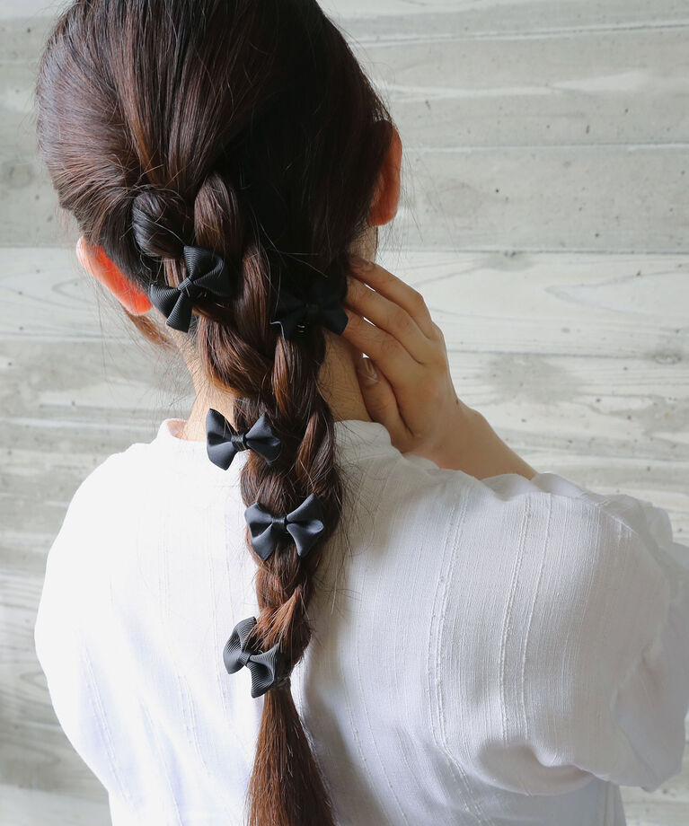  「ミニリボンヘアチャーム/ヘアピンセット」|その他|