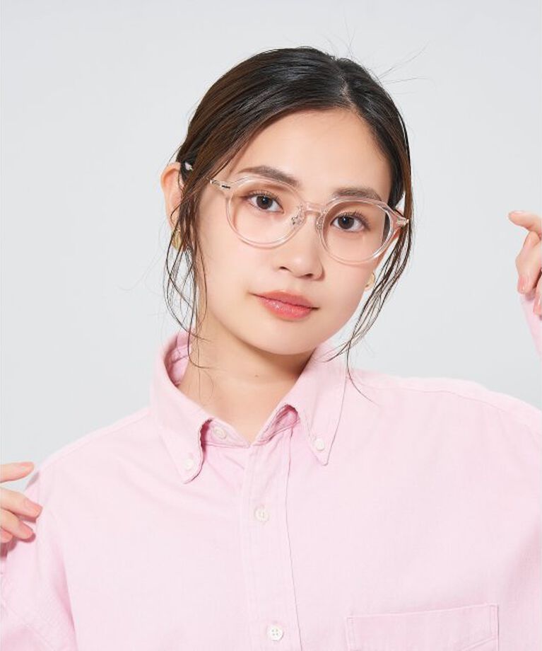  「ボストン型メガネ｜レディース 女性用 可愛い リボン パステル｜Zoff｜SWEET レンズ交換券付」|メガネ|