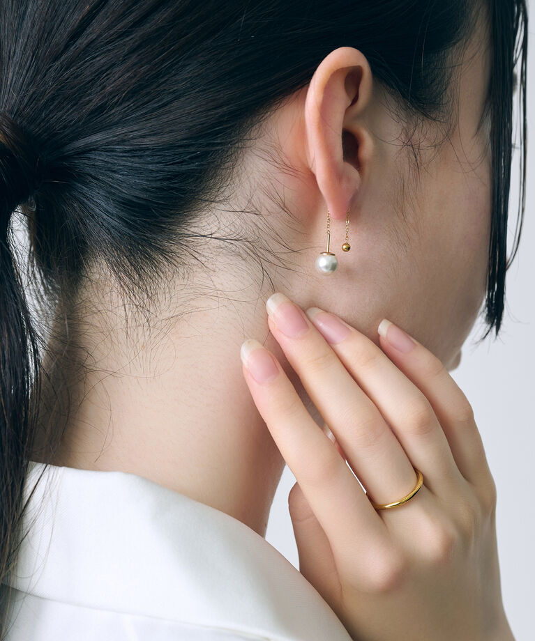 Phoebe「【金属アレルギー対応】パール&メタルアメリカンピアス/サージカルステンレス」|ピアス|