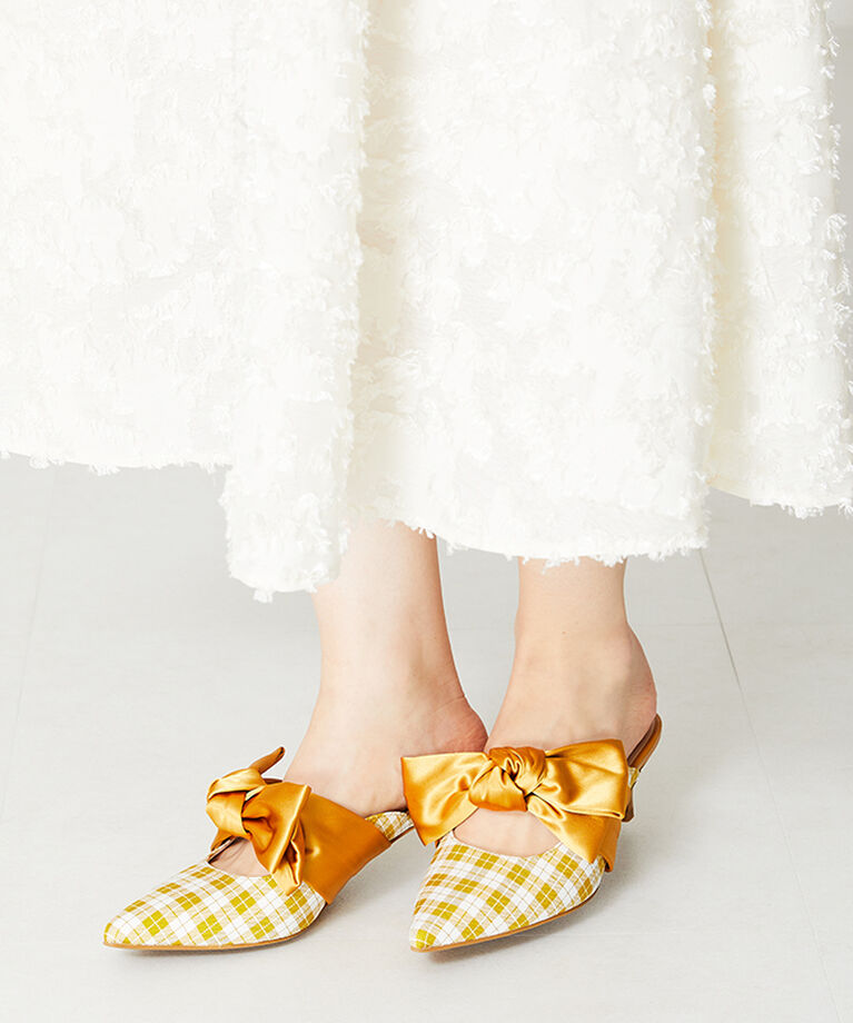 ORiental TRaffic「リボンミュールパンプス/41109」|パンプス|YELLOW