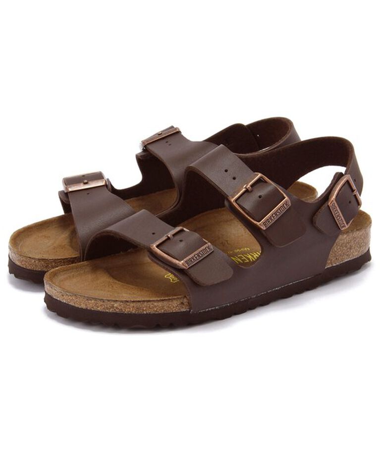 BIRKENSTOCK「【ビルケンシュトック】ミラノ/ダークブラウン ビルコフロー/サンダル レディース/MILANO」|サンダル|ダークブラウン