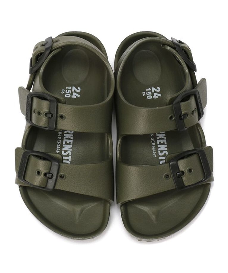 BIRKENSTOCK「【ビルケンシュトック】ミラノ イーブイエー/カーキ EVA/サンダル キッズ/MILANO」|サンダル|