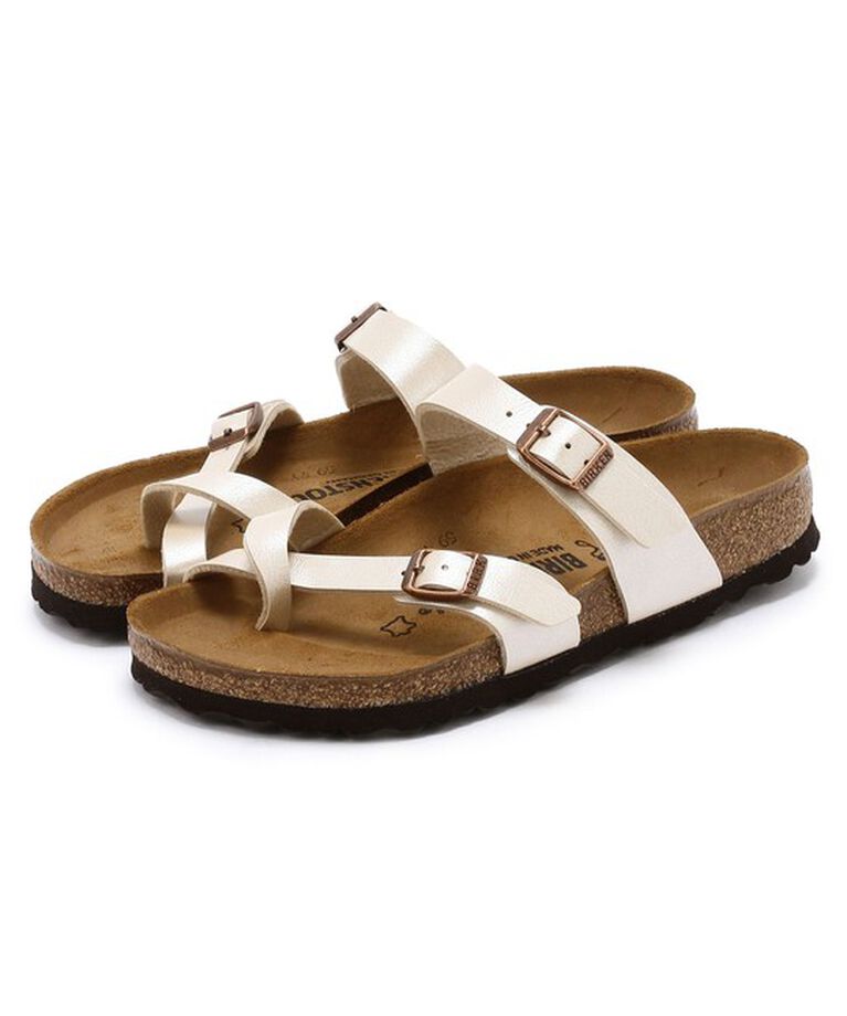 BIRKENSTOCK「【ビルケンシュトック】マヤリ/グレイスフルパールホワイト ビルコフロー/サンダル レディース」|サンダル|ｸﾞﾚｲｽﾌﾙﾊﾟｰﾙﾎﾜｲﾄ