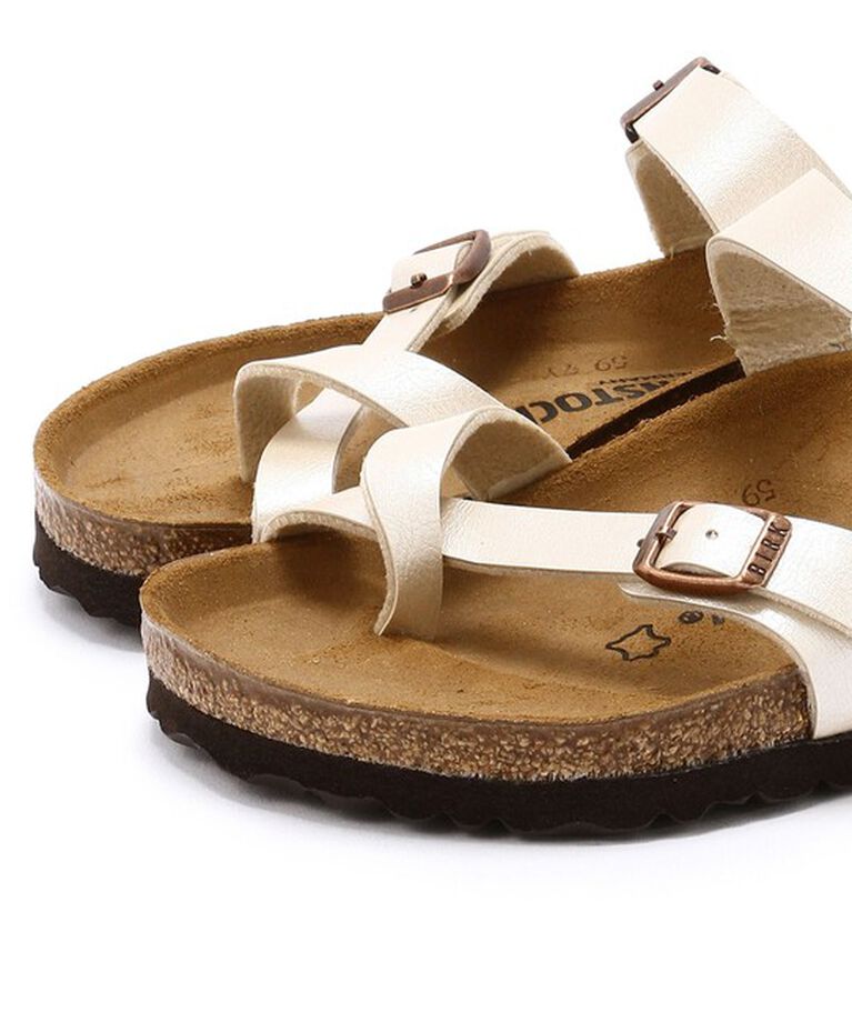 BIRKENSTOCK「【ビルケンシュトック】マヤリ/グレイスフルパールホワイト ビルコフロー/サンダル レディース」|サンダル|