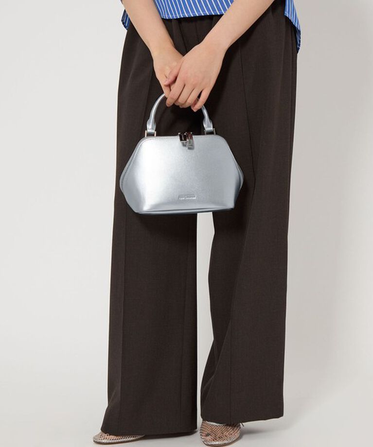 ODETTE E ODILE「＜ADD CULUMN＞FIGRE SQUARE BOSTON」|ハンドバッグ|SILVER
