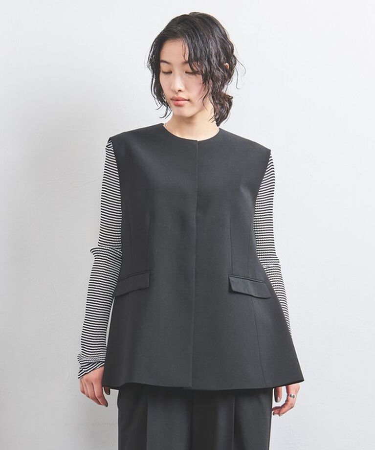 UNITED ARROWS「ノーカラー ベスト」|ベスト・ジレ|