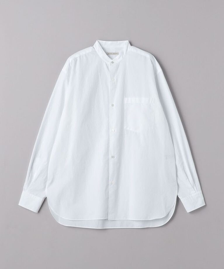 UNITED ARROWS「カリビアーナミルズ ポプリン バンドカラーシャツ」|シャツ・ブラウス|