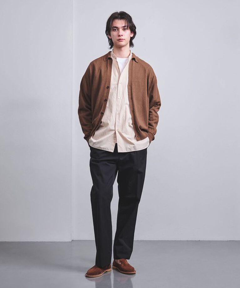 UNITED ARROWS「カリビアーナミルズ ポプリン バンドカラーシャツ」|シャツ・ブラウス|