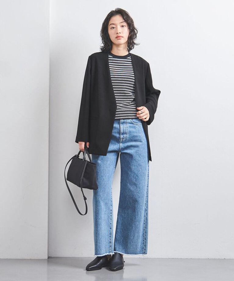 UNITED ARROWS「COMFY Vノーカラー ジャケット」|ノーカラージャケット|