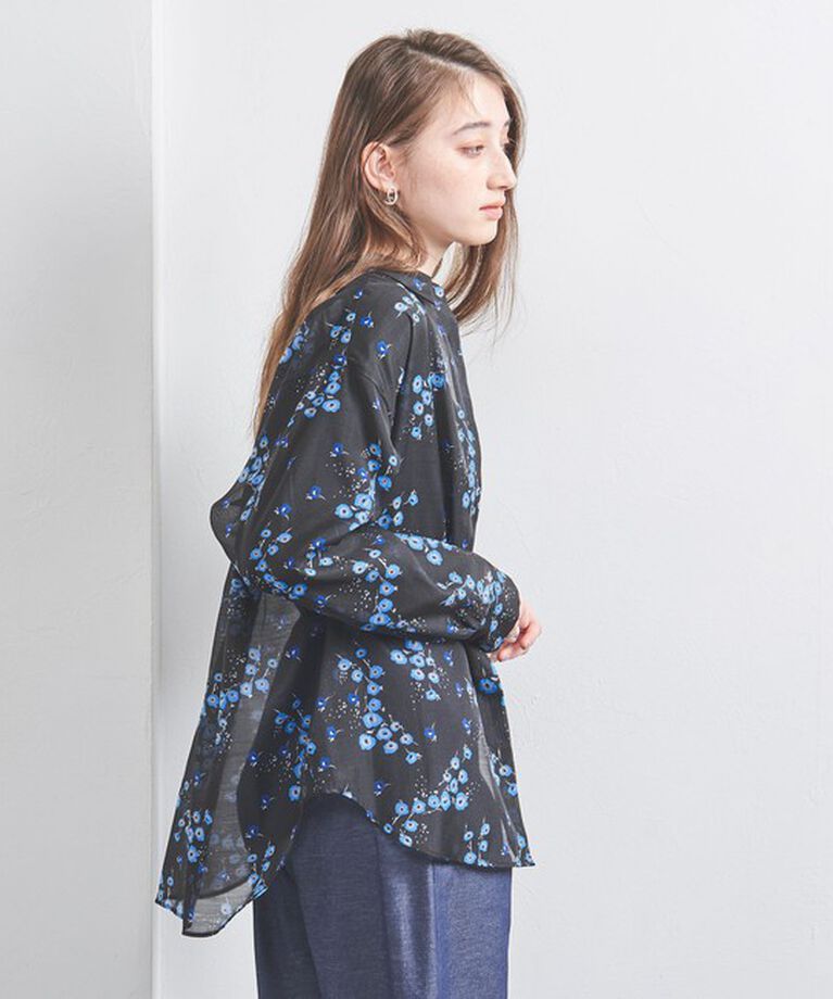 UNITED ARROWS「 オーガンジー プリントシャツ」|シャツ・ブラウス|その他1
