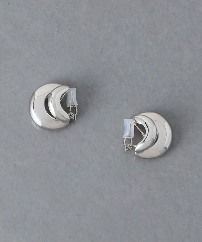 UNITED ARROWS「ダブル Cシェイプ イヤリング」|イヤリング|SILVER