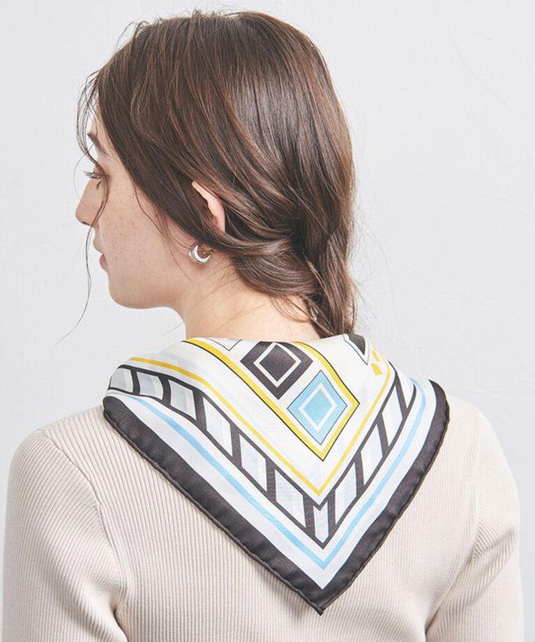 UNITED ARROWS「＜manipuri＞SILK 65×65 スカーフ 25SS」|マフラー|