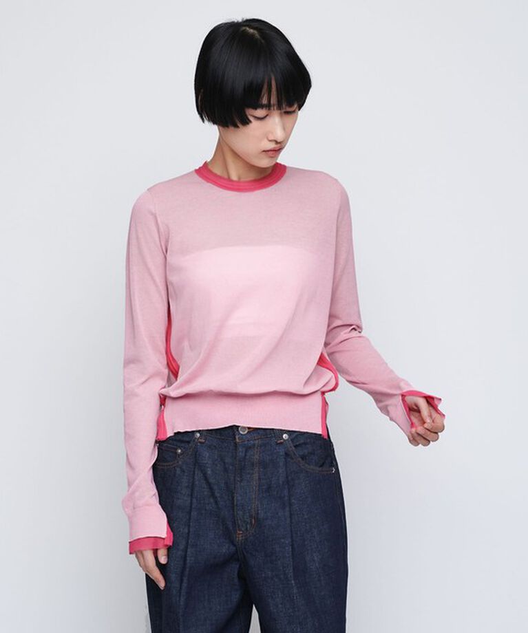 AEWEN MATOPH「＜AEWEN MATOPH＞シフォンコンビ プルオーバー」|ニット・セーター|