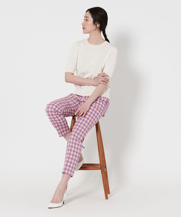 UNITED ARROWS「コットンシルク 18G 5SL ニット」|ニット・セーター|