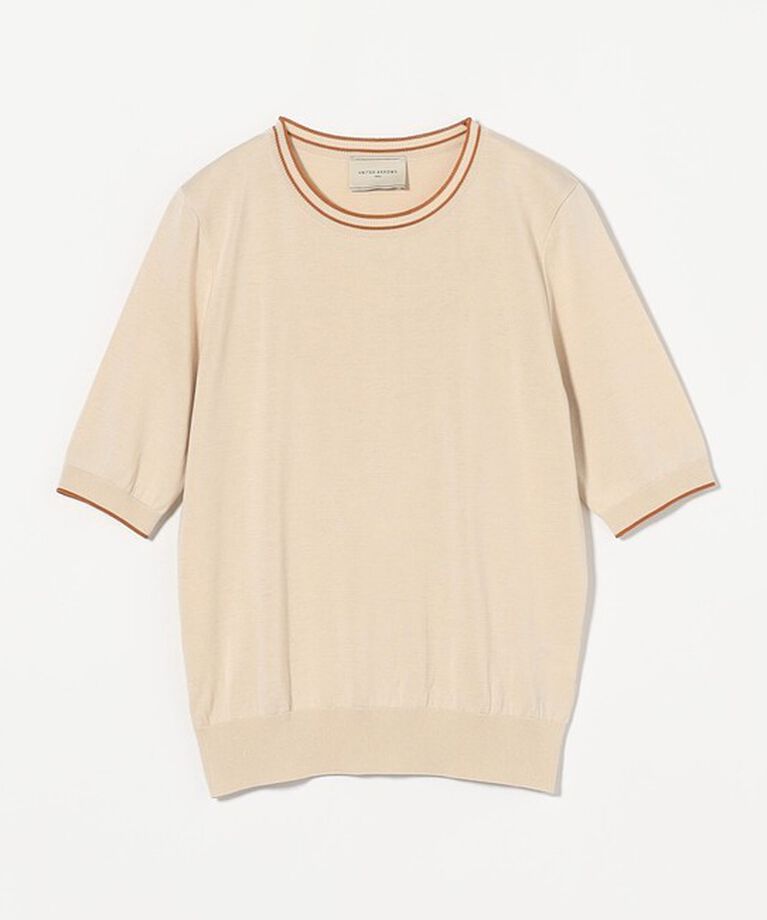 UNITED ARROWS「コットンシルク 18G 5SL ニット」|ニット・セーター|